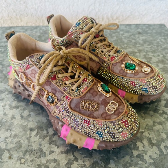 OOG Generation Sneakers sz 40 chunky crystal bling streetwear - Picture 1 of 15